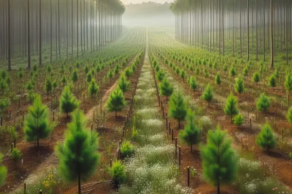 Cultivo pino y eucalipto