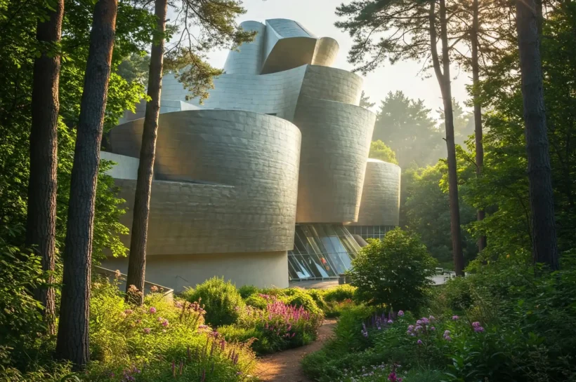Museo Guggenheim en una reserva natural.