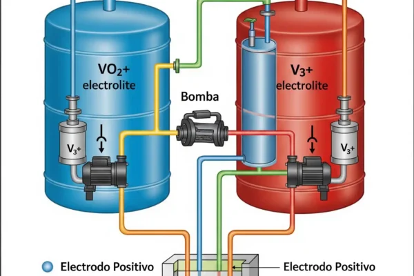 Laufenburg, Suiza: La Megabatería de Flujo Redox que Redefine el Almacenamiento Energético diagrama de la batería de flujo redox